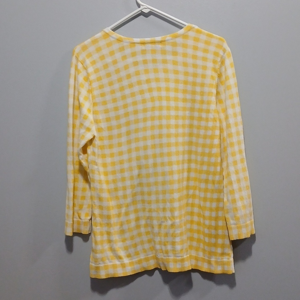 Cottagecore 100% Cotton Button Down Cardigan Women Medium Lightweight Grannycore - Picture 3 of 4